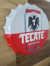 TECATE Beer Bottle Cap  Round Metal Sign Bar Pub Signs - Mancave Wall Decor picture