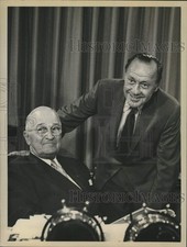 1959 Press Photo Harry Truman and Jack Benny on CBS' The Jack Benny Program. picture