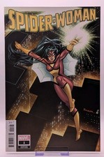 SPIDER-WOMAN #1 BOB WIACEK HIDDEN GEM 1:50 INCENTIVE VARIANT COVER 2023 NM- picture