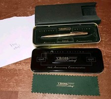 Cross 50th Anniversary Limited Ed. 12K Gold Century Pen 1946-1996 w/ Cloth Case picture