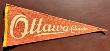 VINTAGE OTTAWA CANADA PENNANT SOUVENIR BANNER 1950s 12