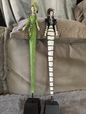 Unique Tall 2 sets of Fashion Model Runway Walkers Art Statue picture
