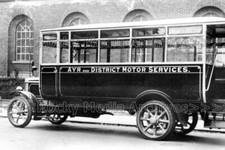 Hjj-49 Vintage Bus, Ayr & District Motor Services, Scotland. Photo picture