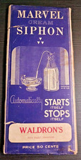 Vtg Marvel Cream Siphon National Dairy Svc Waldron's Promo Giveaway NDS 1950s picture