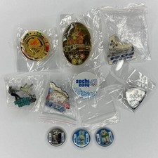 Lot of (10) 2014 Sochi Russia Olympic Pins NBC Figure Skating picture