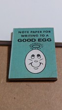 Vintage Funny Prize Small Note Pad ephemera Tiny GOOD EGG picture
