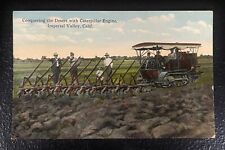Caterpillar Engine Tractor Farm Implement, Imperial Valley CA Antique Postcard picture