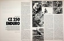 1973 CZ250 Enduro CZ Motorcycle - 7-Page Vintage Road Test Article picture