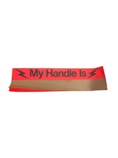 Vintage My Handle Is Lightning Bolt CB Radio Bumper Sticker 12x3 picture