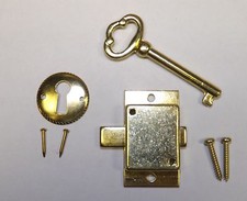 Howard Miller Older Style Grandfather Clock Door Lock Key Set NEW Brass Ridgeway picture