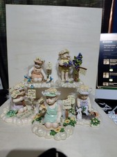 5pc Set Little Messengers  Heavenly Gardeners  1998 Hamilton Collection picture