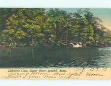 Ipswich MA postcard DOBSON'S COVE UPPER RIVER o/24 AE6826 picture