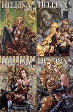 Hellina: Scythe #1,#2,#3,#4 Bad Girl Covers (Avatar Comics 2017) picture