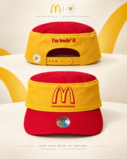 PRE-ORDER McDonald’s x PEACEMINUSONE Red Yellow Cap Adjustable Collector Hat picture