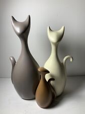 Magenesis Ceramic 3 Piece Lovely Cat Family 5-10 in. picture