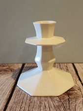 Beautiful~Vintage~Independence Ironstone~CASTLETON CANDLE HOLDER~Japan~White picture