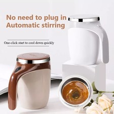 Rechargeable Self Stirring Coffee Mug Automatic Magnetic Mixing Cup 400ml picture