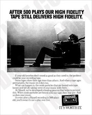 1980s Blown Away Guy Maxell Cassette Tape Commercial Magazine Ad 8x10 Photo picture