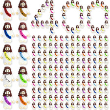 100 Pcs Little Jesus Figures Small Easter Jesus Loves You Toys 10 Colors Mini picture