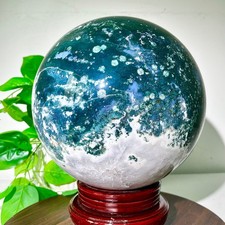 30.97LB  Aquatic plants agate ball, aquatic plants moss agate ball picture