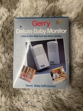 Vintage Gerry Deluxe Baby Monitor 2-Channel FM Baby Safetronics New Sealed Box picture