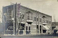 Rare 1908 Twice Canceled Postcard Moulton State Savings Bank & Post Moulton Iowa picture