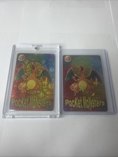 Pokémon CHARIZARD Pocket Monsters Holo Prism Vending 1163 Fireworks Lot Of 2 Rar picture