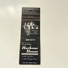 George Phillip's Harbour House Annapolis MD Vintage Matchbook Cover TMB66-5 picture