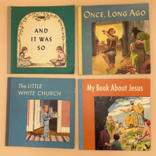 Four Vintage approx. 1949 Children's Religious Christian books Westminster Press picture