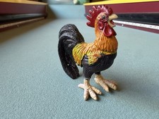 Safari Ltd 1997 Crowing ROOSTER CHICKEN Figure Farm Bird Clucking Bantam Toy picture