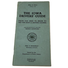 1953 Iowa Drivers License State Guide Department Of Public Safety Book Booklet picture