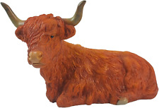 Lifelike Highland Cow Decor - Resin Home Decoration - Highland Cow Statue and Fi picture