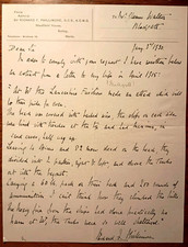 Exceptional Admiral Richard F Phillimore Signed Letter ~ Gallipoli Beach Landing picture