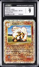 2002 POKEMON LEGENDARY COLLECTION REVERSE HOLO #36 ARCANINE CGC 9 picture