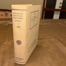 1943 American Practical Navigator No 9 N Bowditch US Navy Hydrographic Office picture