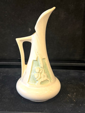 Vintage MCM Roseville Silhouette Ivory Ewer - 716-6