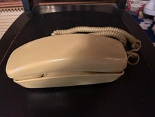 Trim line Vtg Princess Style Telephone, Table Model, Cord, Push Button, Cream  picture
