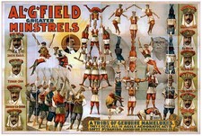 Photo:Al G Field Greater Minstrels Circus Troupe Poster c1900 picture