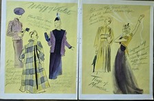 1938 Women's Vintage Fashions Art Bonwit Teller Bergdorf Goodman Jay Thorpe Ad  picture