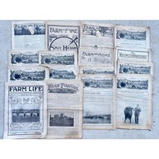 Vintage 1905-1907 Farm Life Agriculturist Magazines Lot Antique Ephemera 16pc picture