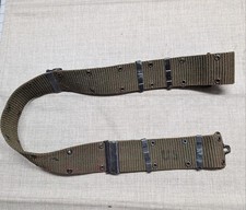 vintage 1974 military US ARMY webbed holster belt L green LC-1 utility VIETNAM picture