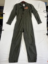 USAF CWU-27/P Flight Suit Coveralls Sage Green 36S Fire Resistant Nomex Pilot picture