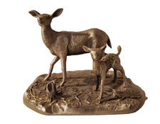 Hudson Pewter Deer Fawn Limited Edition #724 H Wilson USA picture