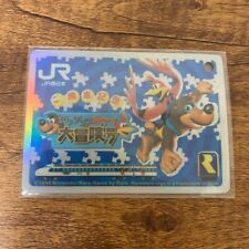 Rare Banjo-Kazooie nobelty Card JR WEST Japan Used picture
