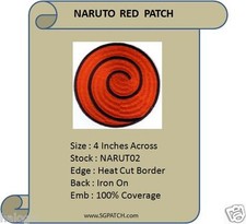 NARUTO RED SPIRAL PATCH - NARUTO2 picture