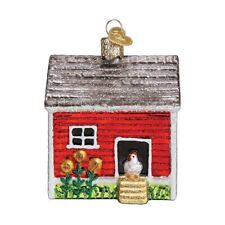 Chicken Coop on the Farm Christmas Holiday Ornament picture