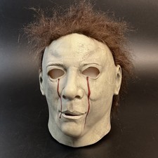 Halloween II Michael Myers Latex Rubber Mask Blood Tears Horror Thrasher Movie picture