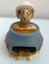 Vintage Shafford Japan Man in Pot Figural Ashtray 54-14 Ceramic Novelty MCM picture