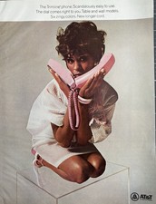 1968 AT&T Trimline Phone Original Vintage Advertisement Model Pink Mod Print Ad picture