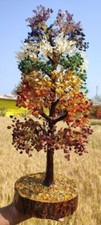 Large Seven Chakra Crystal Tree Handmade Crystal Gemstone Tree 2000Stone 25